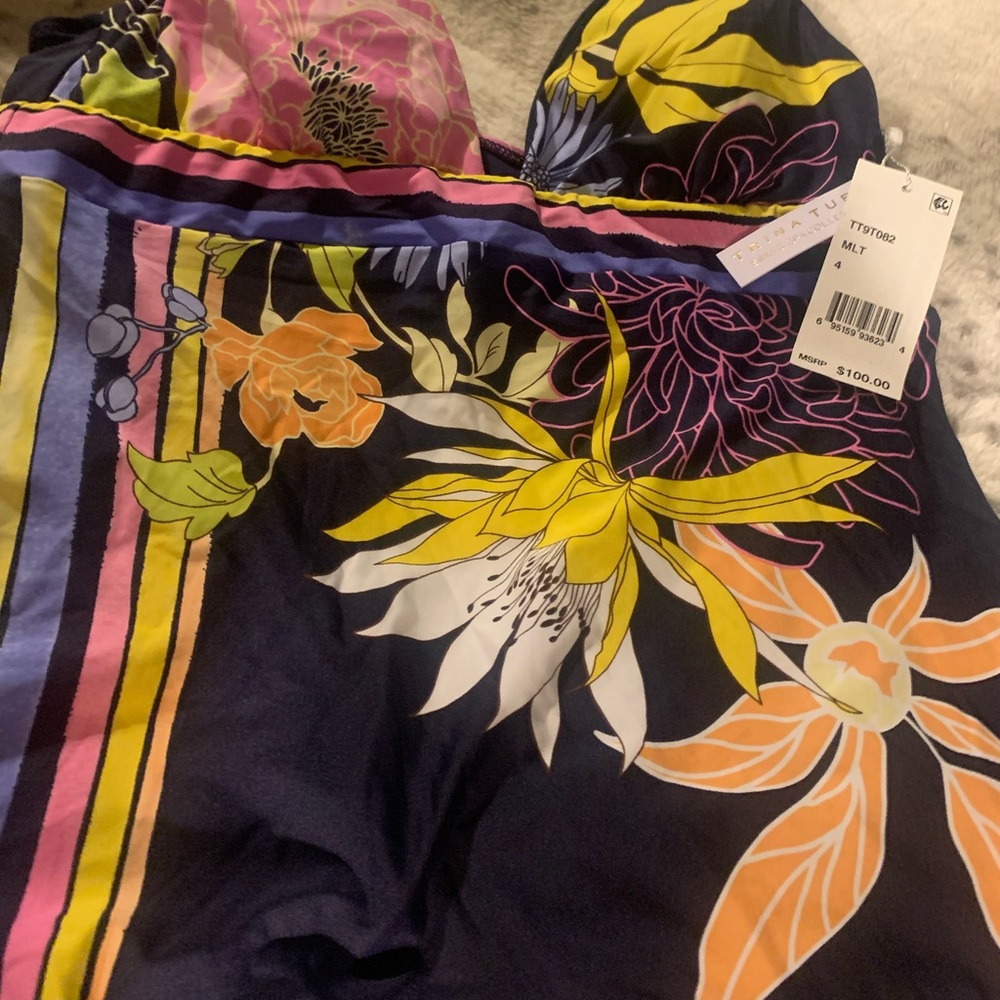 New with tags Trina Turk tankini size 4